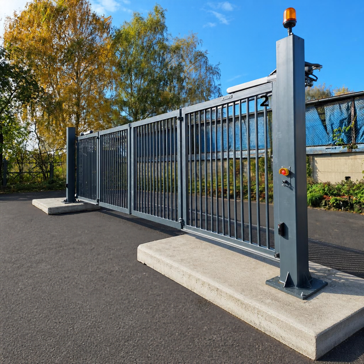 INDUSTRIAL BI-FOLDING GATE